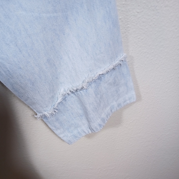 Show Me Your MuMu Wilmington Shirt Dress in light Chambray size Small - Picture 7 of 13